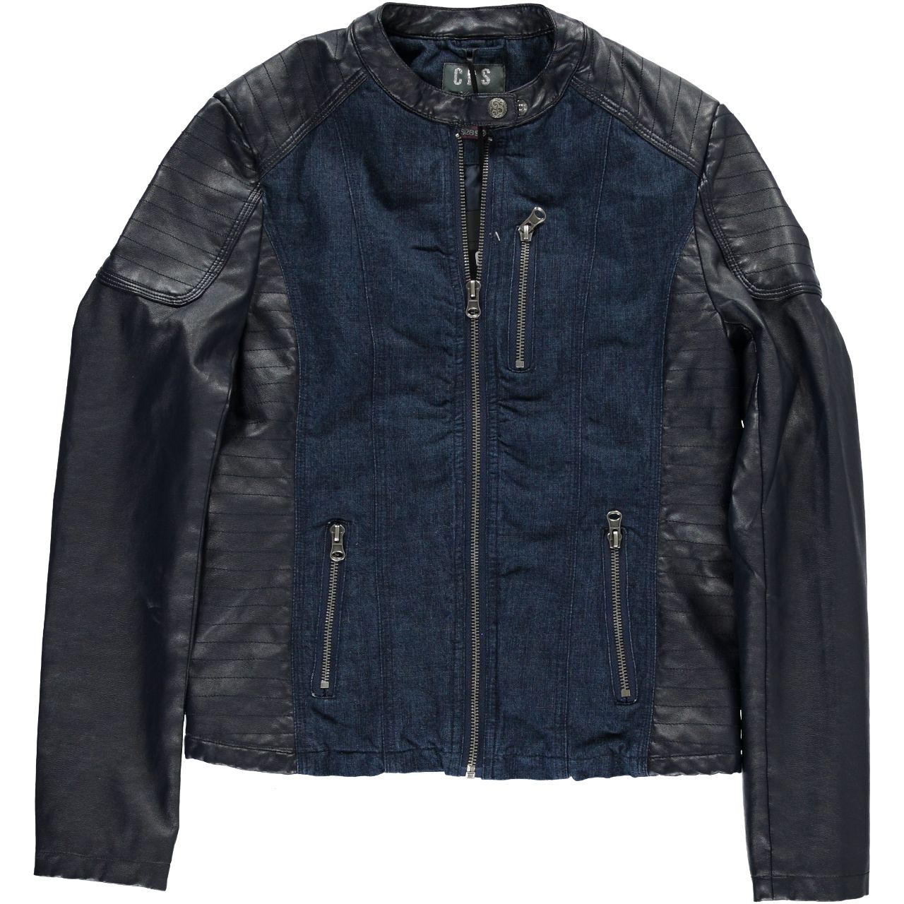 AMINA PU Denim Jacket